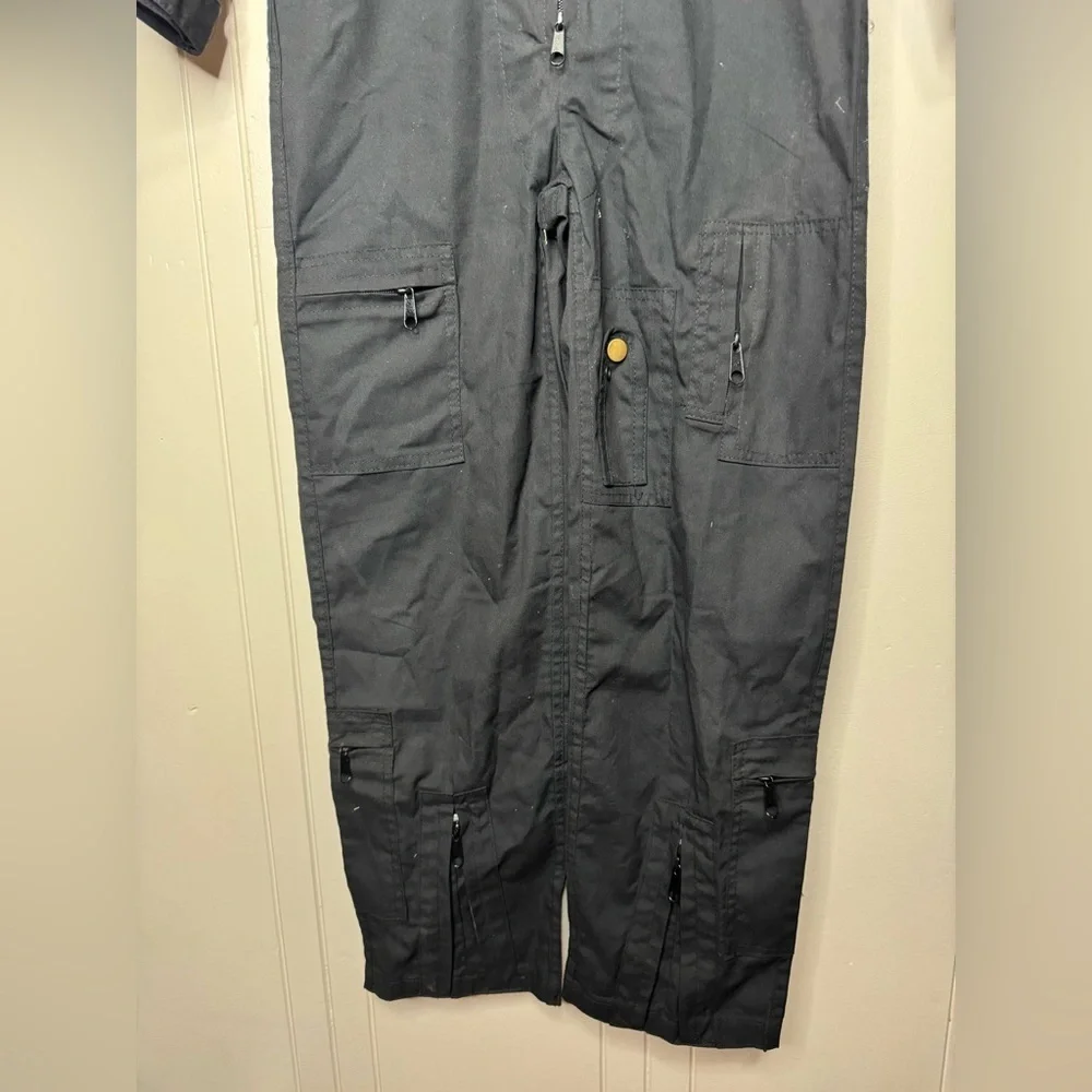 Rothco Black Flight Suit with Patches